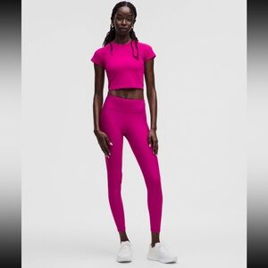 Lululemon Wunder Train Leggings 25” in Ripened Raspberry